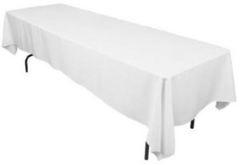 Tablecloths WHITE 54in x 124in Tablecloths WHITE 54in x 124in