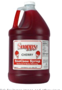 Sno Cone Syrup 1 gal. Sno Cone Syrup 1 gal.